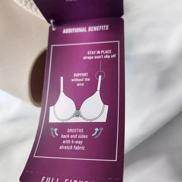 Vanity Fair Women's Size 36 DD Beauty Back Full Figure Bra New - Picture 3 of 6